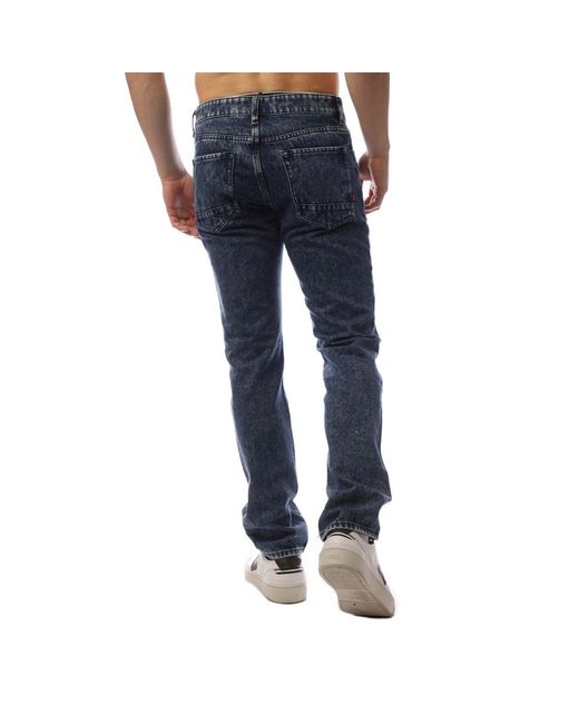 Boss Blue Five Pocket Straight Leg Jeans for men