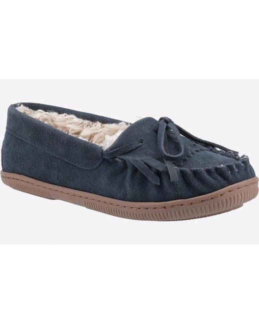 Hush Puppies Blue Slippers Memory Foam