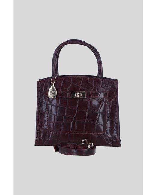 Ashwood Leather Genuine Structured Handbag With Detachable Crossbody Strap