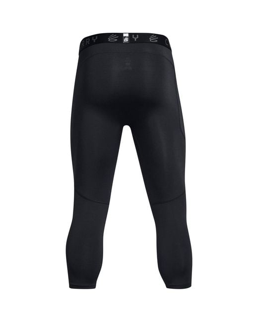Under Armour Blue Curry Solid Compression Fit Shapewear Leggings for men