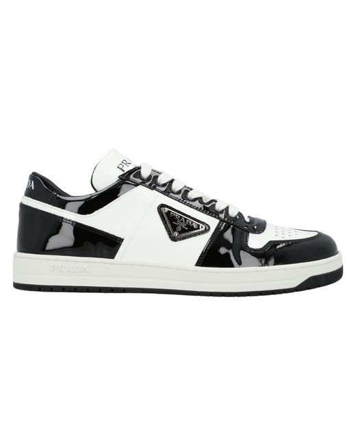 Prada Black Downtown Patent Sneaker for men