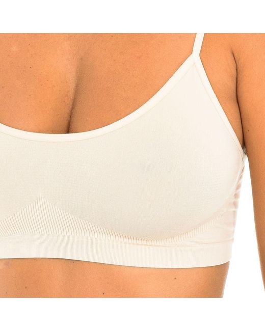 Intimidea White Reggiseno Beverly Hills Push Up Effect Bra 110147