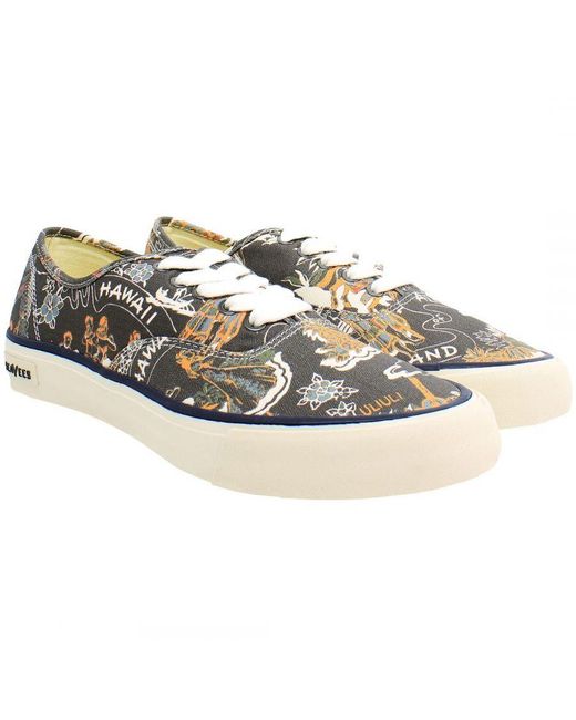 Seavees Black Legend Beachcomber Shoes Canvas (Archived) for men