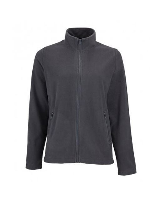 Sol's Gray Ladies Norman Fleece Jacket