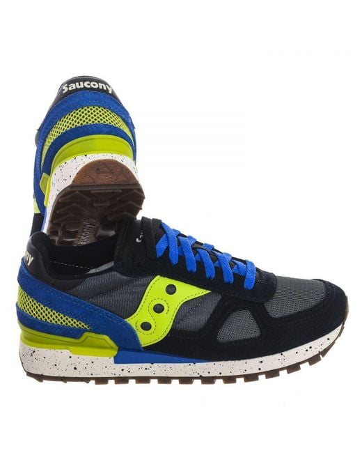 Saucony Blue Sports Shoes Shadow Original for men