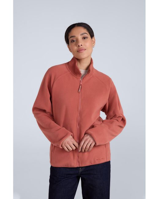 Mountain Warehouse Red 'Stockholm' Fleece Jacket Full Zip Warm Cosy Sweater