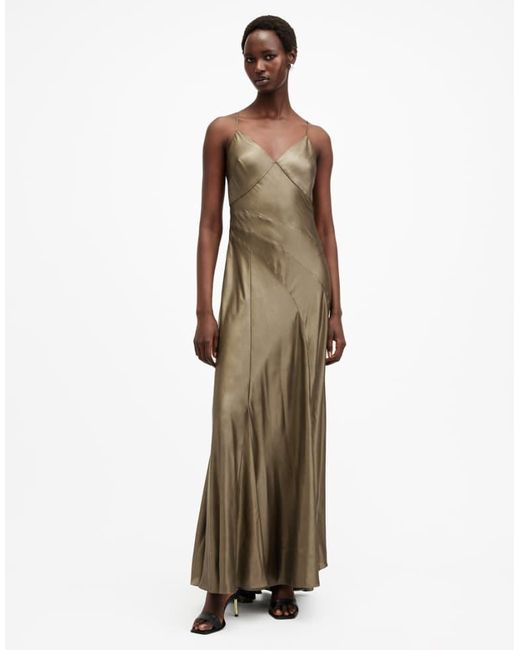 AllSaints Natural Allsaints Lili Maxi Dress