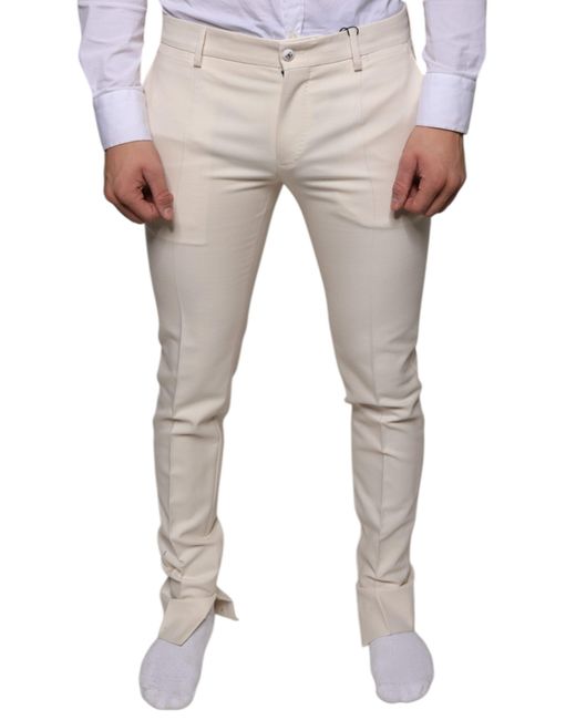 Dolce & Gabbana Dolce Gabbana Slimfit Enkelbroeken in het Gray voor heren