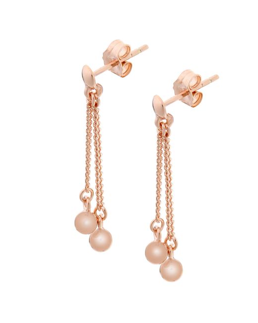Orphelia White 'Tove' 925 Sterling Drop Earrings