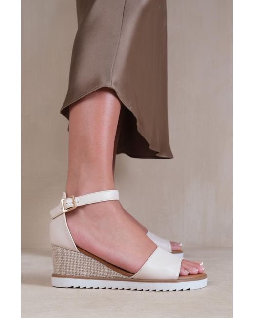 Where's That From Natural Wheres 'Dusk' Wedge Shoes