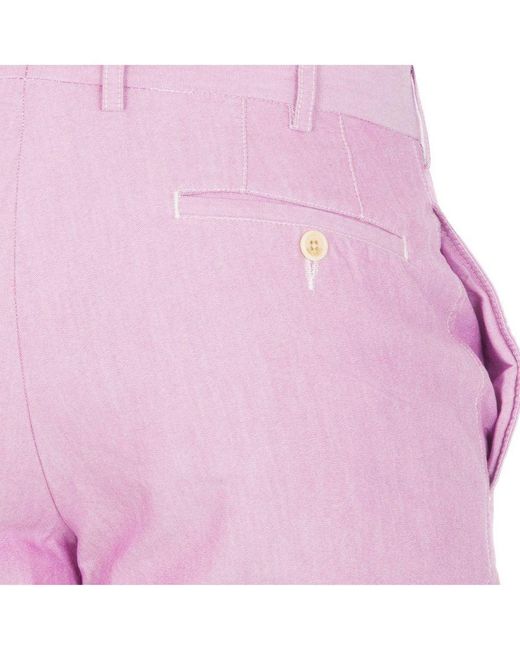 Hackett Purple Bermuda Shorts With Side And Back Pockets Hm210682 for men