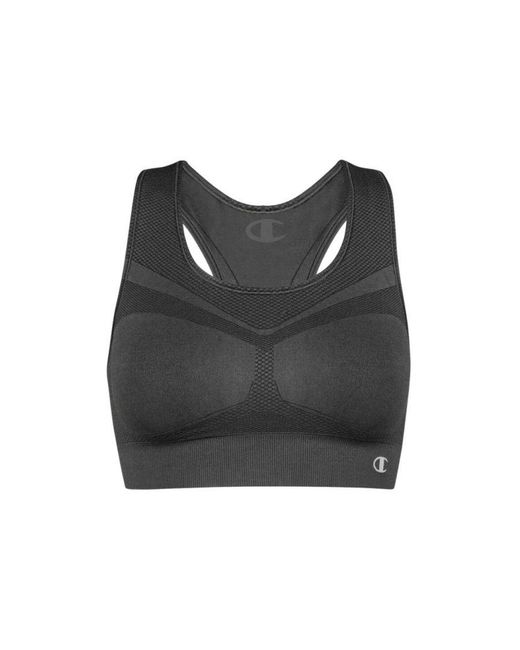 Champion Black Y083E Crop Top Seamless The Freedom