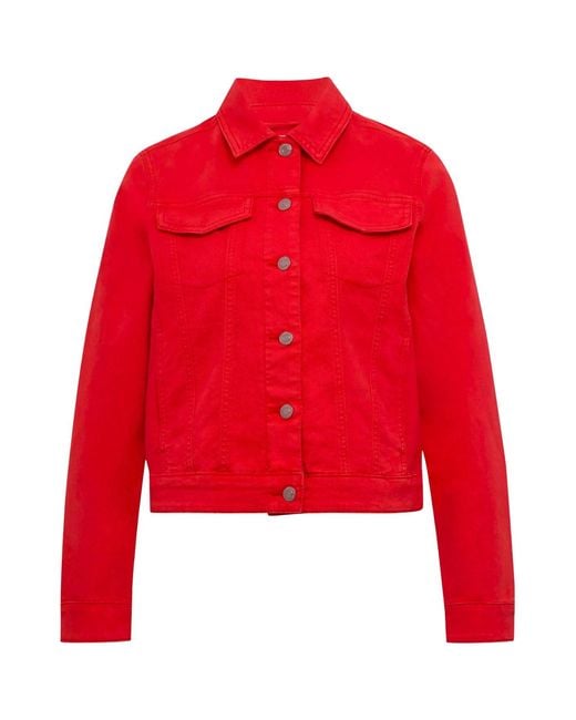 S.oliver Red Boxy Denim Jacket