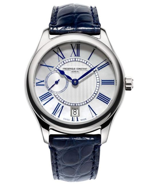 Frederique Constant Gray Frédérique Watch Fc-318Mpwn3B6 Leather (Archived)