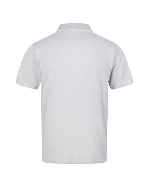 Regatta Maverick V Actief Poloshirt (zilvergrijs) in het White voor heren