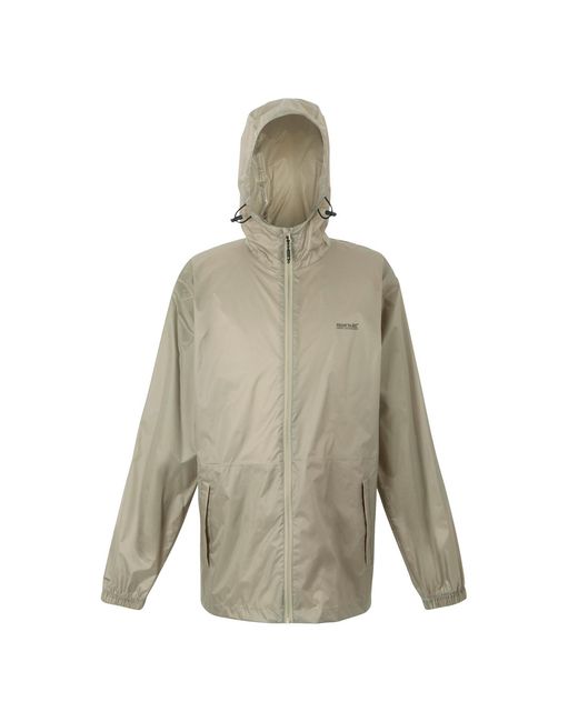 Regatta Gray Pack It Iii Waterproof Jacket (Golden) for men
