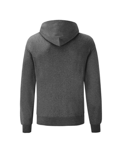 Fruit Of The Loom Gray Hooded Sweatshirt Hoodie for men