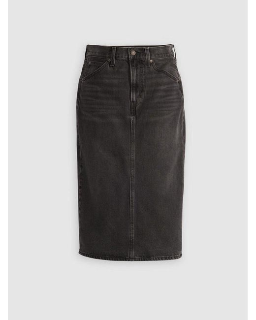 Levi's Black Levi's Wandering Spirit Clean Back Slit Skirt