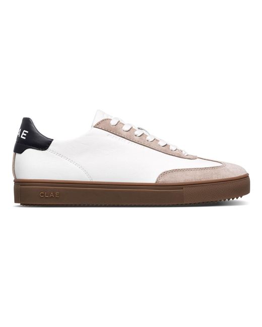 CLAE White Adults Low Top Trainers for men