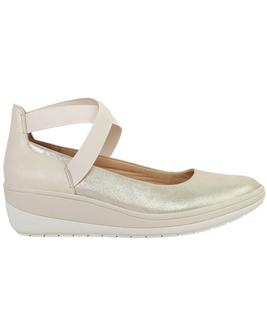 Vionic White Ellery Wedges Leather