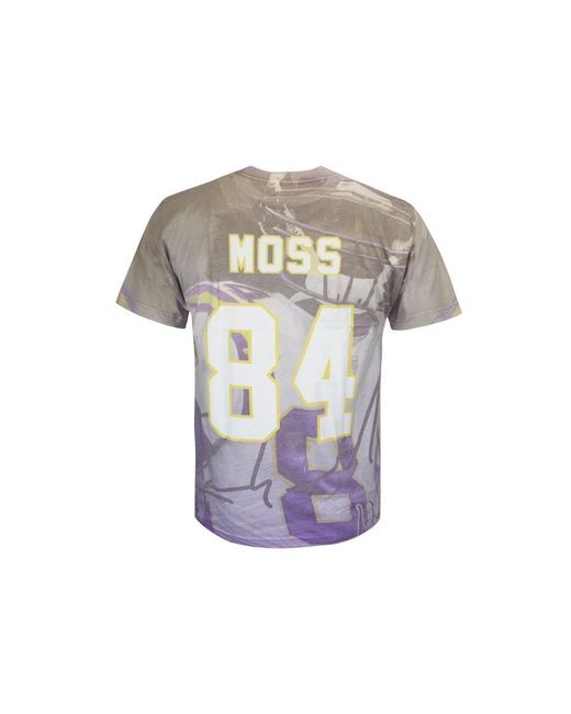 Mitchell & Ness Gray City Pride Randy Moss Minnesota Vikings T-Shirt for men