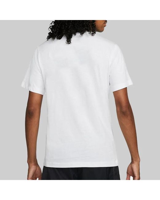 Nike White Air Max Graphic T Shirt Cotton for men