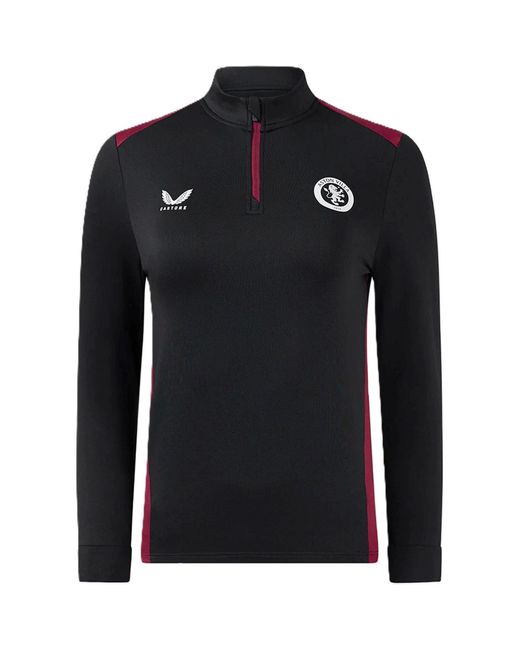 Castore Black Villa Drill Top
