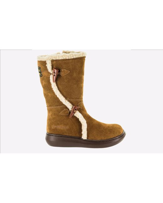 Rocket Dog Black Slope Mid-Calf Suede Winter Boot