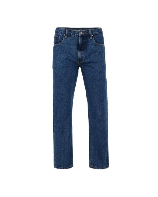 KAM Jeanswear Blue Kam Jeans Regular Fit Cotton Denim Trousers for men