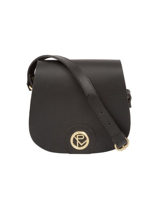 Pure Luxuries 'torver' Black Leather Cross Body Bag