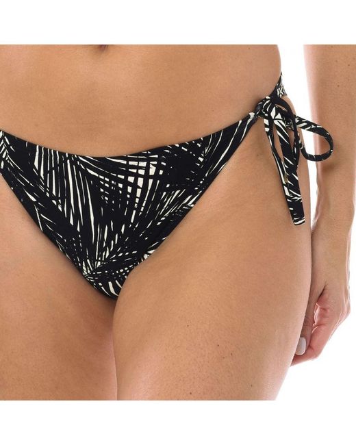 Michael Kors Black Bikini Panties With Ties Mm9J121