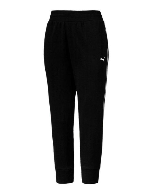 PUMA Black Rebel Track Pants Sweat Joggers Bottoms 855419 01 X44A Textile