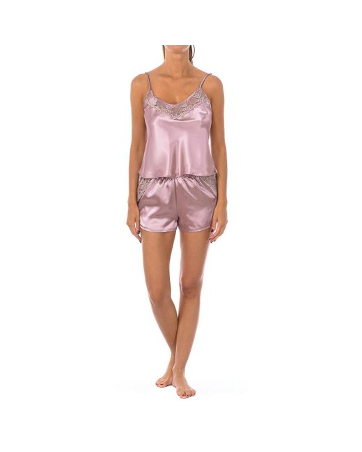 Kisses&Love Red 2200 Round Neck Suspender Pajamas