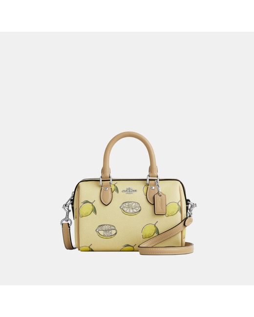 COACH Metallic Mini Rowan Crossbody