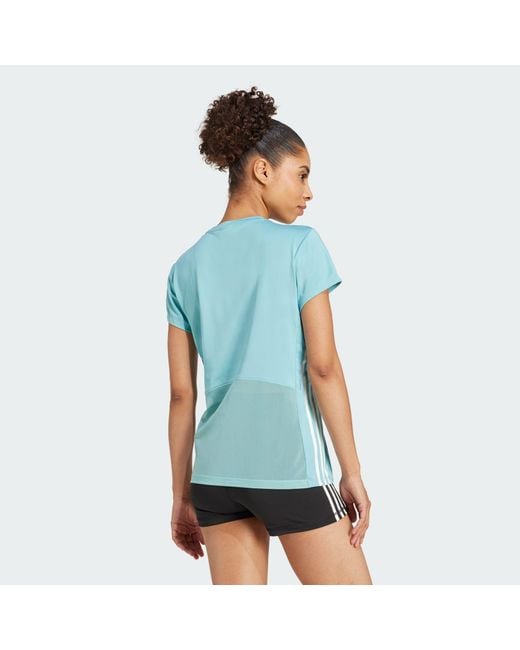 Adidas Originals Blue Hyperglam Training Tee
