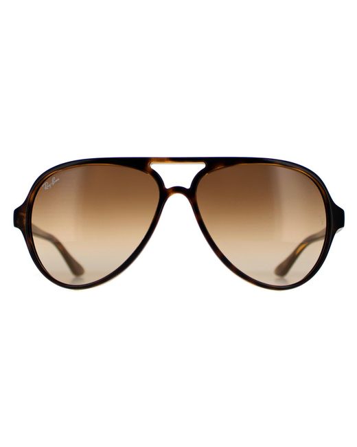 Ray-Ban Brown Retro Aviator Gradient Sunglasses