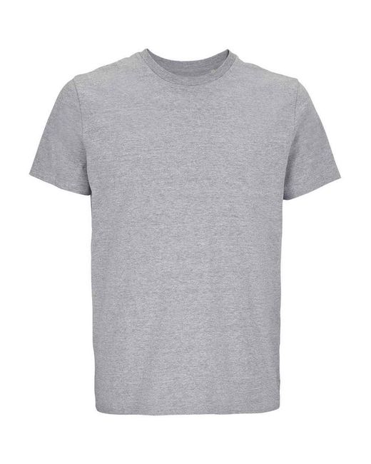Sol's Gray Adult Legend Marl Organic T-Shirt Marl)