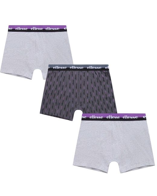 Ellesse Blue Muxel788 Boxer Shorts (Pack Of 3) for men