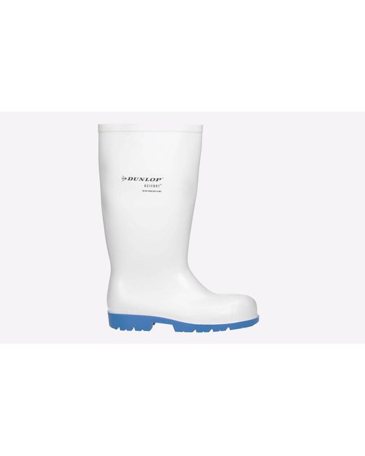 Dunlop White Acifort Classic+ Waterproof Safety Wellington for men