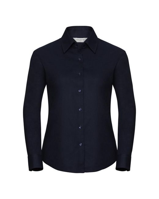 Russell Blue Collection Ladies/ Long Sleeve Easy Care Oxford Shirt (Bright)