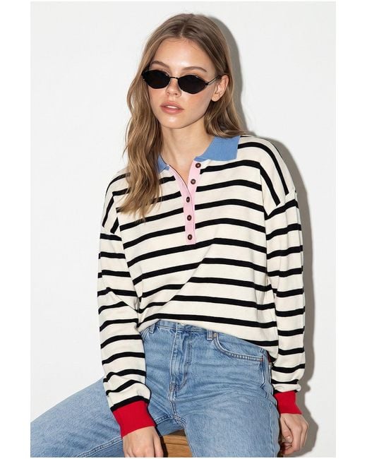 Bianco Lucci White Cotton Sweater