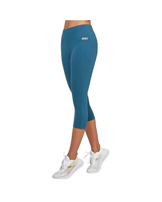 Siksilk Blue Ladies Slim Leggings