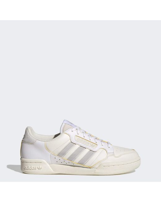 Adidas Originals White Continental 80 Stripes Shoes