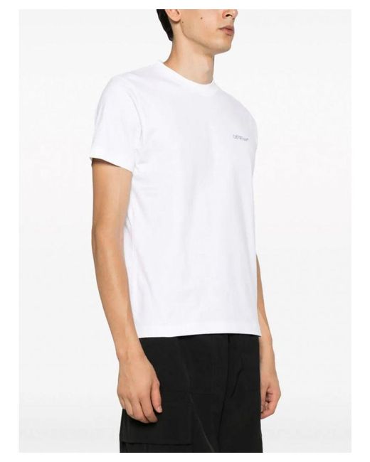 Off-White c/o Virgil Abloh White Off- Scratch Arrow Slim T-Shirt Cotton for men