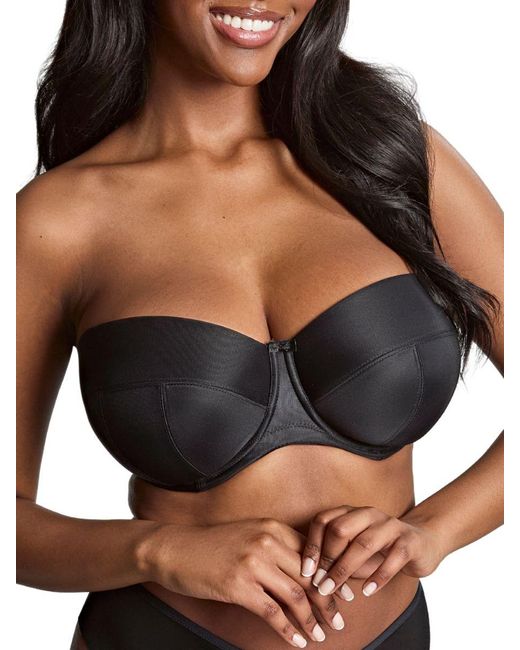 Panache Black Alice Balcony Strapless Bra