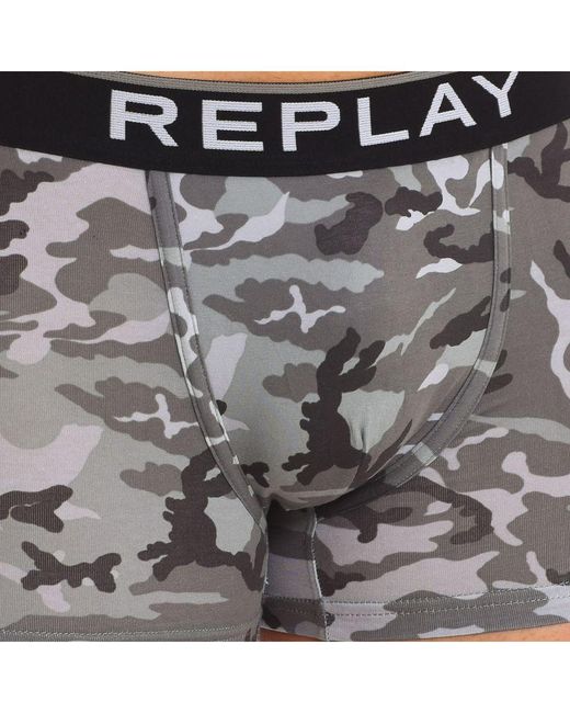 Replay Black Pack-2 Boxers I101196 for men