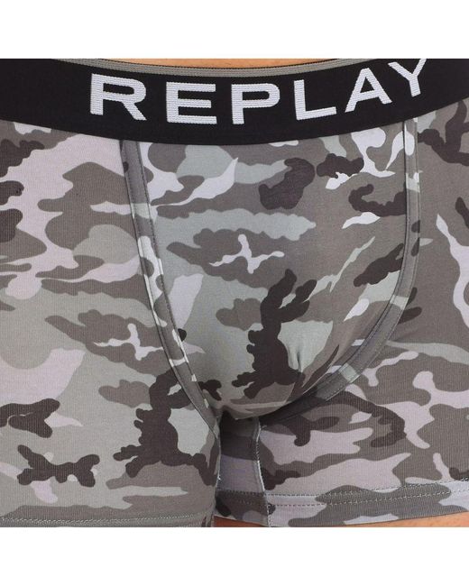 Replay Black Pack-2 Boxers I101196 for men