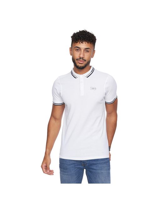 Crosshatch Kermlax Poloshirt (wit) in het White voor heren