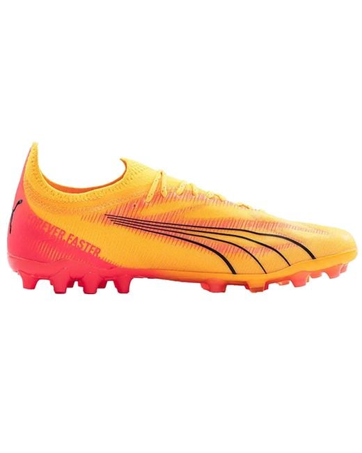 PUMA Orange Ultra Ultimate Mg Football Boots for men