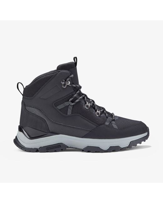 Clarks Black Huntsham Lace Boots for men